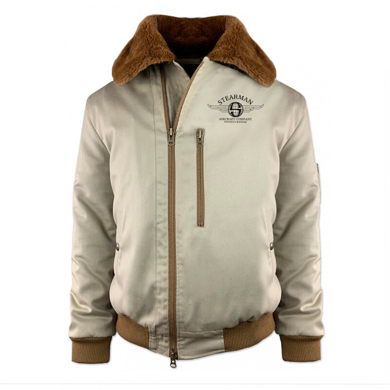 Blouson Stearman Wichita Taillé pour voler ! beige